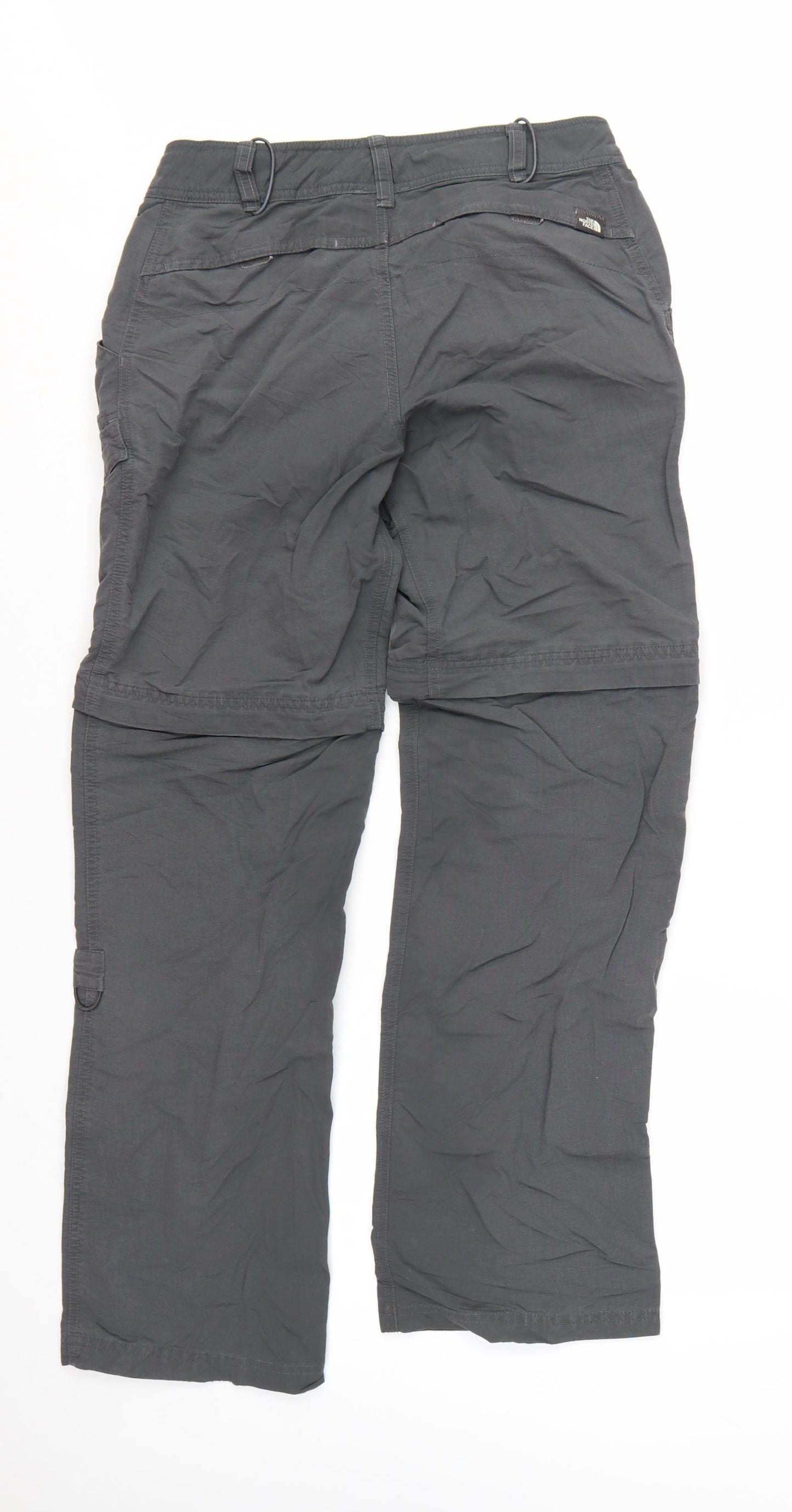 The North Face Womens Grey Cargo Convertible Trousers Size 6