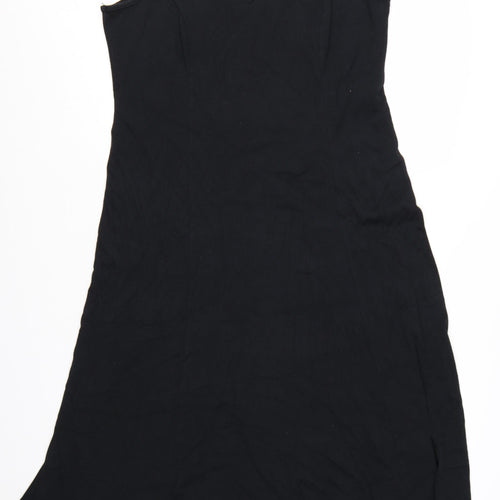 Wardrobe Women’s Black Cotton A-Line Sleeveless Dress Size 16
