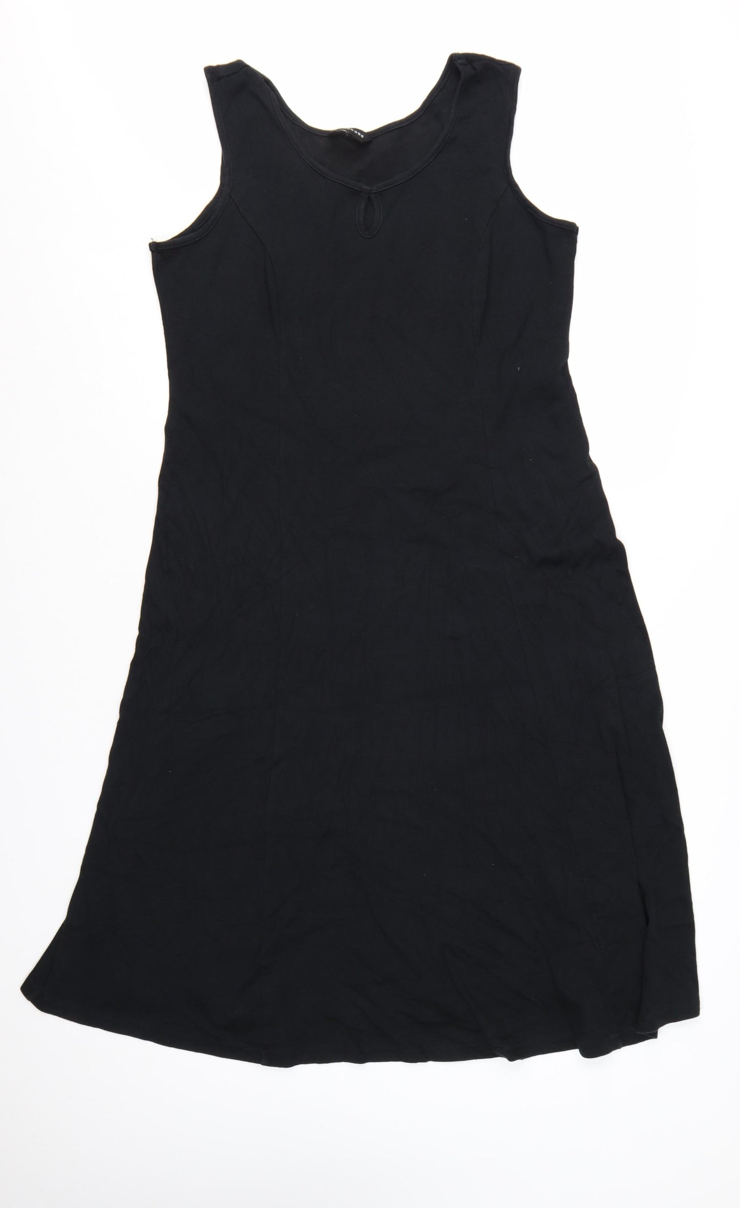 Wardrobe Women’s Black Cotton A-Line Sleeveless Dress Size 16