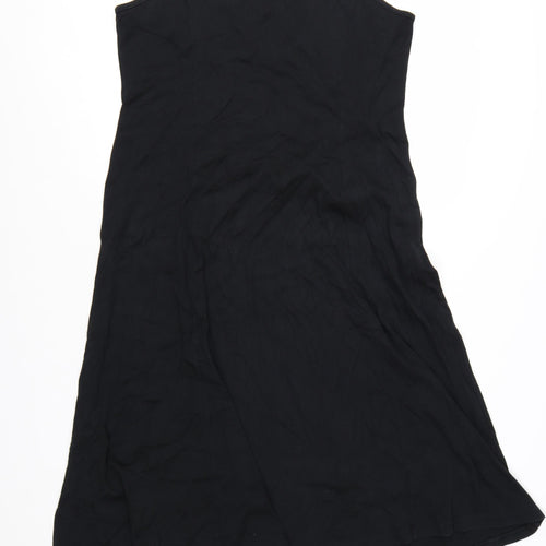 Wardrobe Women’s Black Cotton A-Line Sleeveless Dress Size 16