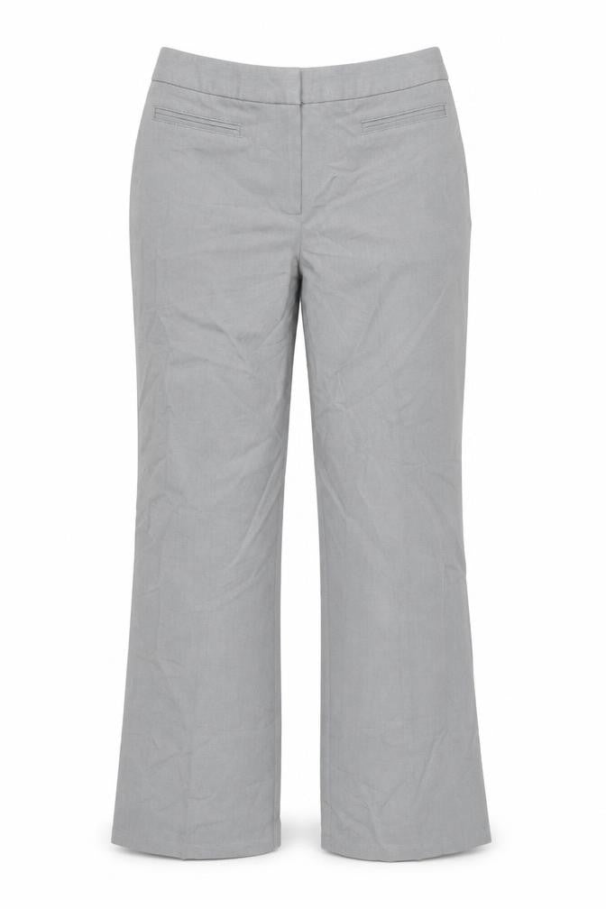 Marks and Spencer Women Grey Straight Leg Dress Pants Size 10 Regular