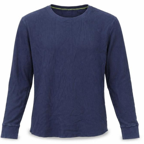 Gap Men Blue Long Sleeve Crew Neck Cotton T-Shirt Size L