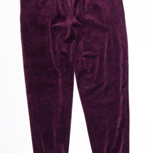 Beloved Women’s Purple Velour Jogger Trousers Size S
