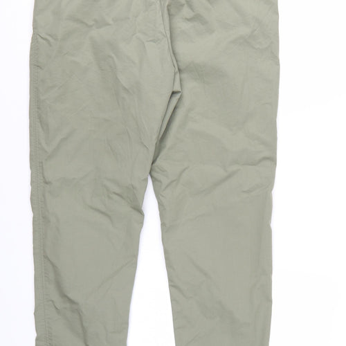 Marks and Spencer Women's Green Chino Trousers Size 14 Regular Fit