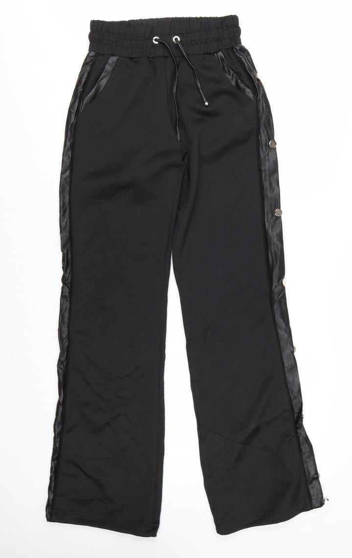 Manière De Voir Women's Black Size 8 Jogger Style Trousers