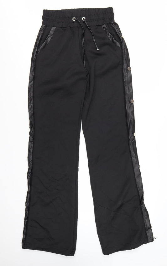 Manière De Voir Women's Black Size 8 Jogger Style Trousers