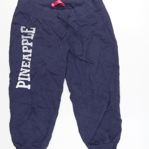 Pineapple Womens Navy Blue S Jogger Sweatpants Cotton