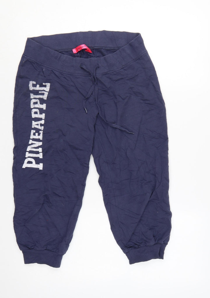 Pineapple Womens Navy Blue S Jogger Sweatpants Cotton