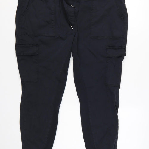 Marks and Spencer Goodmove Women Black Size 20 Cargo Trousers