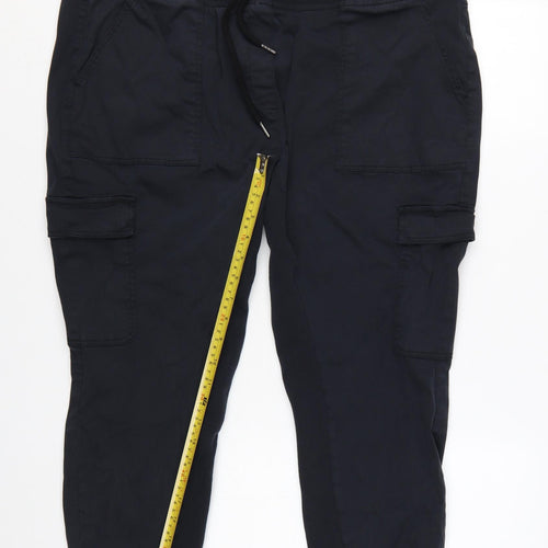 Marks and Spencer Goodmove Women Black Size 20 Cargo Trousers