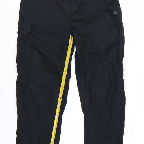 Craghoppers Men's Black Cargo Trousers Size S (30in Waist)