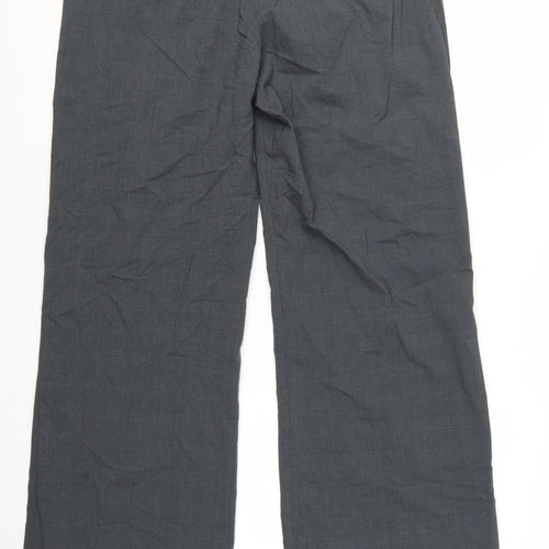 Betty Jackson Black Women Grey Size 16 Wide-Leg Dress Pants