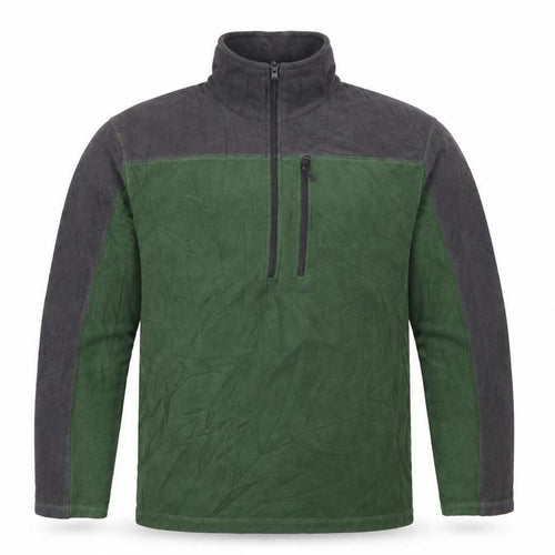 Mountain Warehouse Mens Green 1/2 Zip Fleece Sweatshirt M