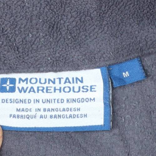 Mountain Warehouse Mens Green 1/2 Zip Fleece Sweatshirt M