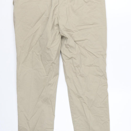 Jaeger Mens Beige Chino Trousers 30 in Regular Fit Cotton Blend