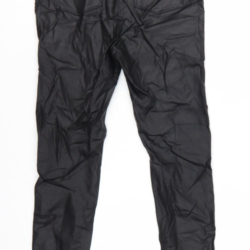 Next Women Black Size 12 Long Pull-On Mid Rise Leggings