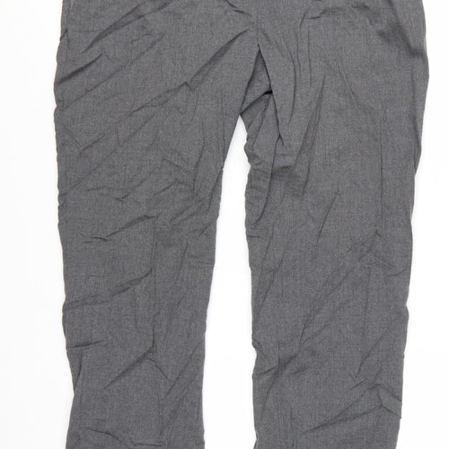 H&M Viktor & Rolf Women's Grey Wool Trousers Size 16 Pleated Workwear