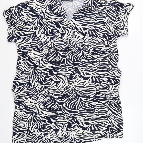 Marks and Spencer Women’s Multicoloured Zebra Print Short Sleeve Shift Dress Size 18
