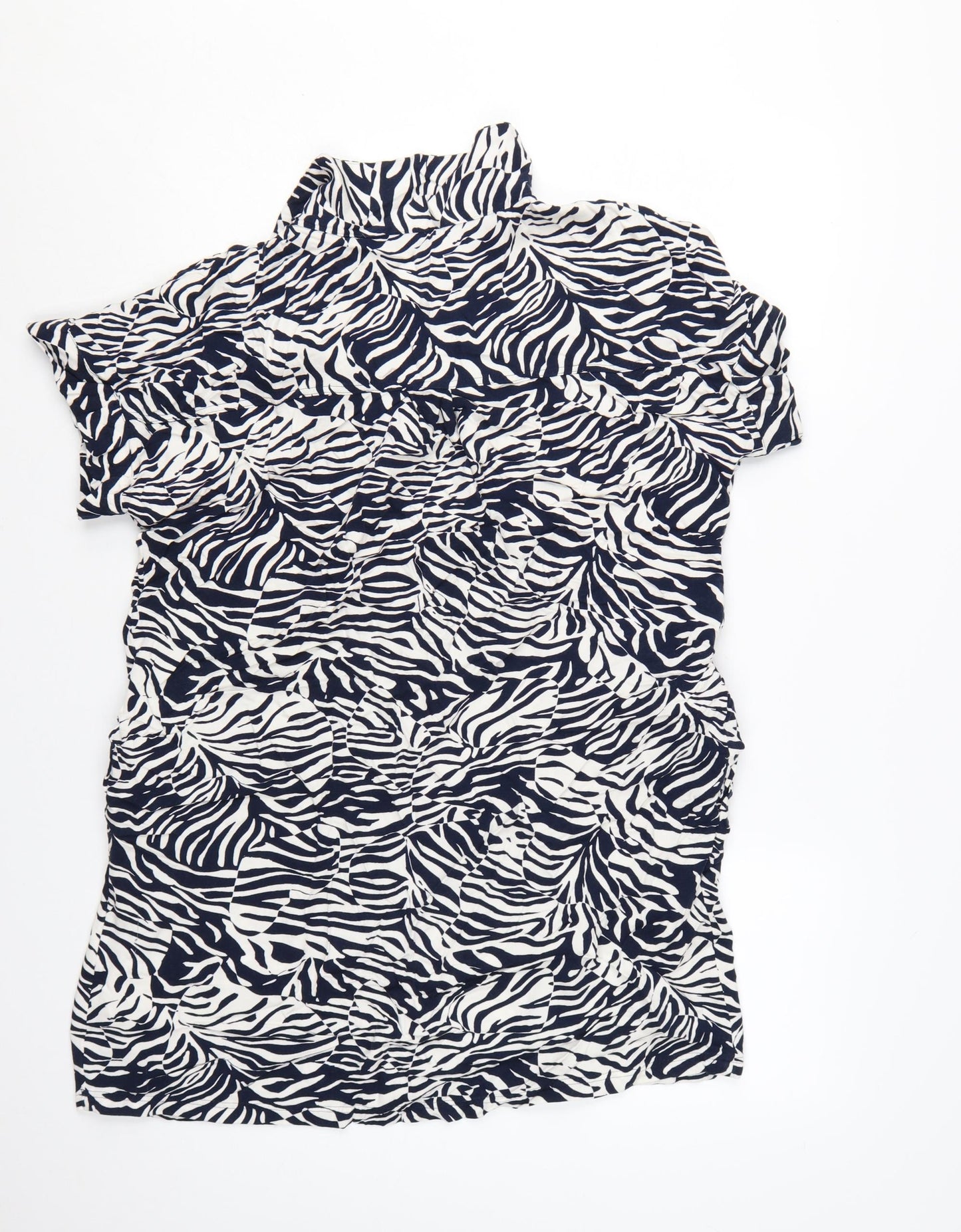Marks and Spencer Women’s Multicoloured Zebra Print Short Sleeve Shift Dress Size 18