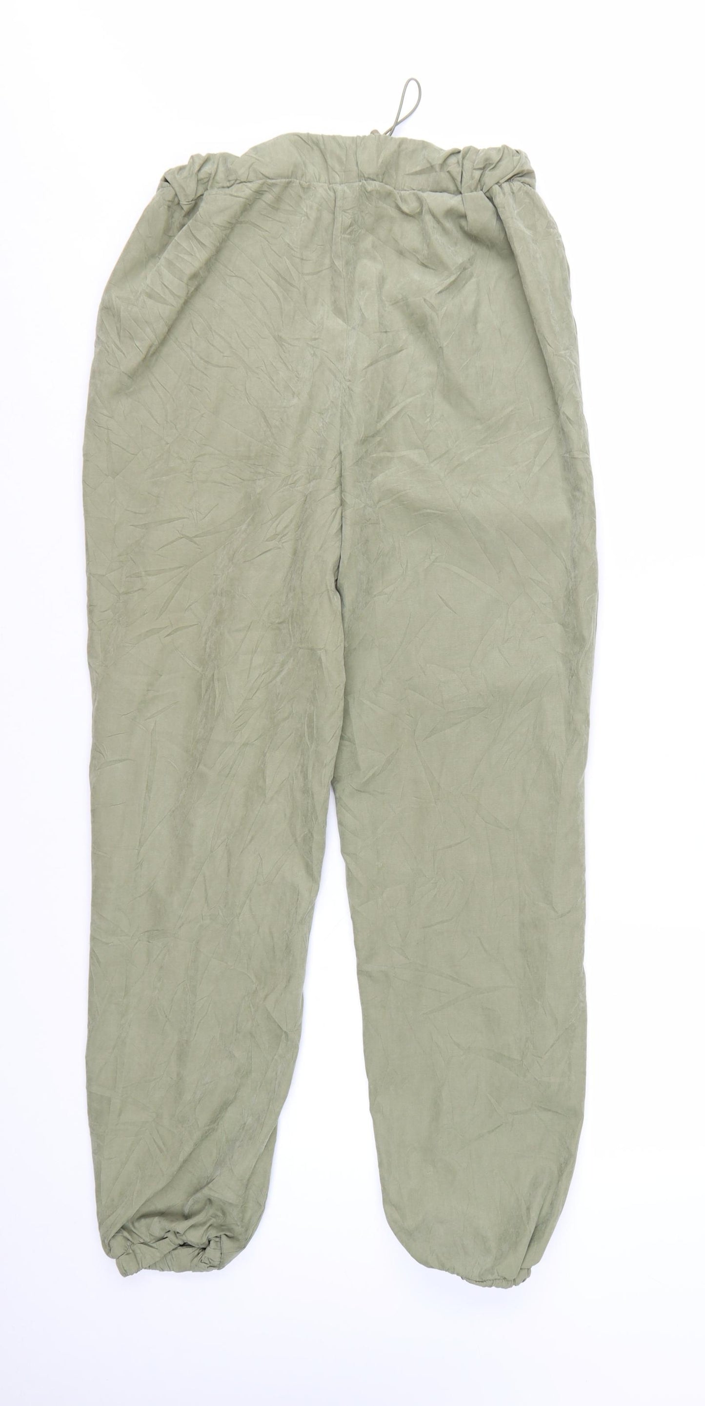 Missguided Womens Green Size 10 Jogger Trousers Polyester Lightweight