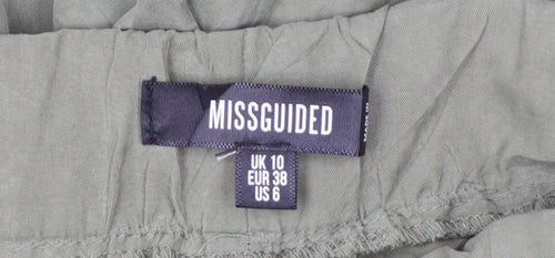 Missguided Womens Green Size 10 Jogger Trousers Polyester Lightweight
