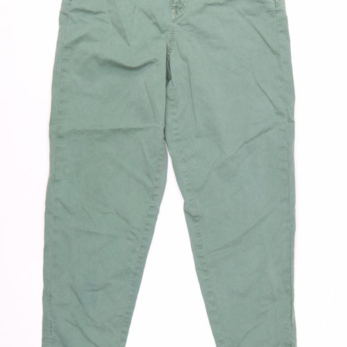 Marks and Spencer Women’s Green Size 10 Tapered Stretch Jeans