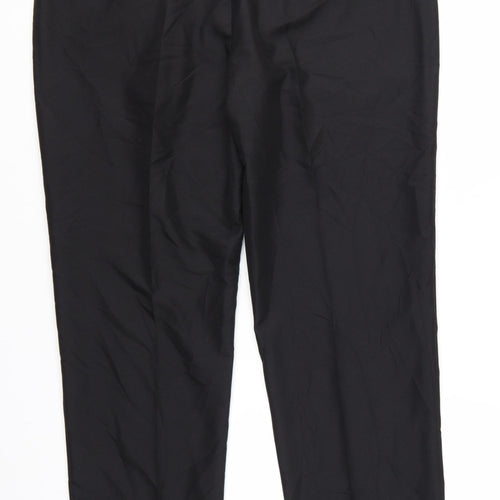 Marks and Spencer Men's Black Regular Fit Dress Pants 38x31