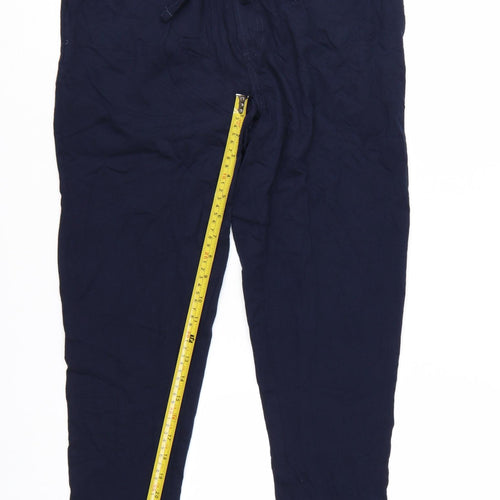 Marks and Spencer Men Blue S Pyjama Pants 100% Cotton Drawstring