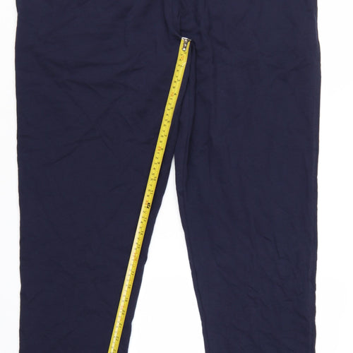 Marks and Spencer Men's Blue 3XL Jogger Trousers in Cotton Blend