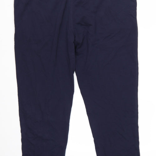 Marks and Spencer Men's Blue 3XL Jogger Trousers in Cotton Blend
