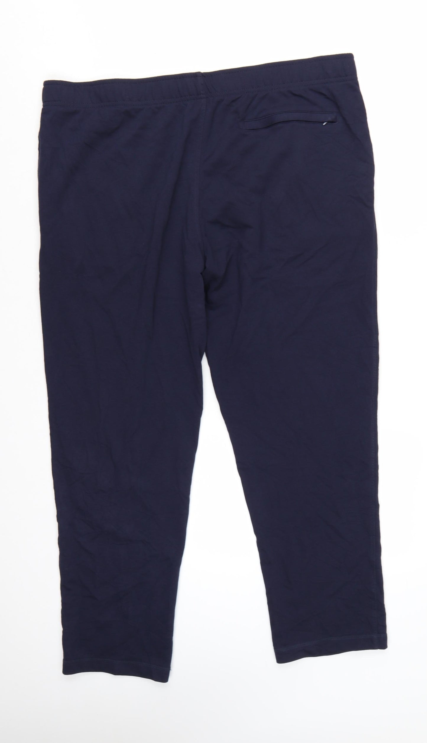 Marks and Spencer Men's Blue 3XL Jogger Trousers in Cotton Blend