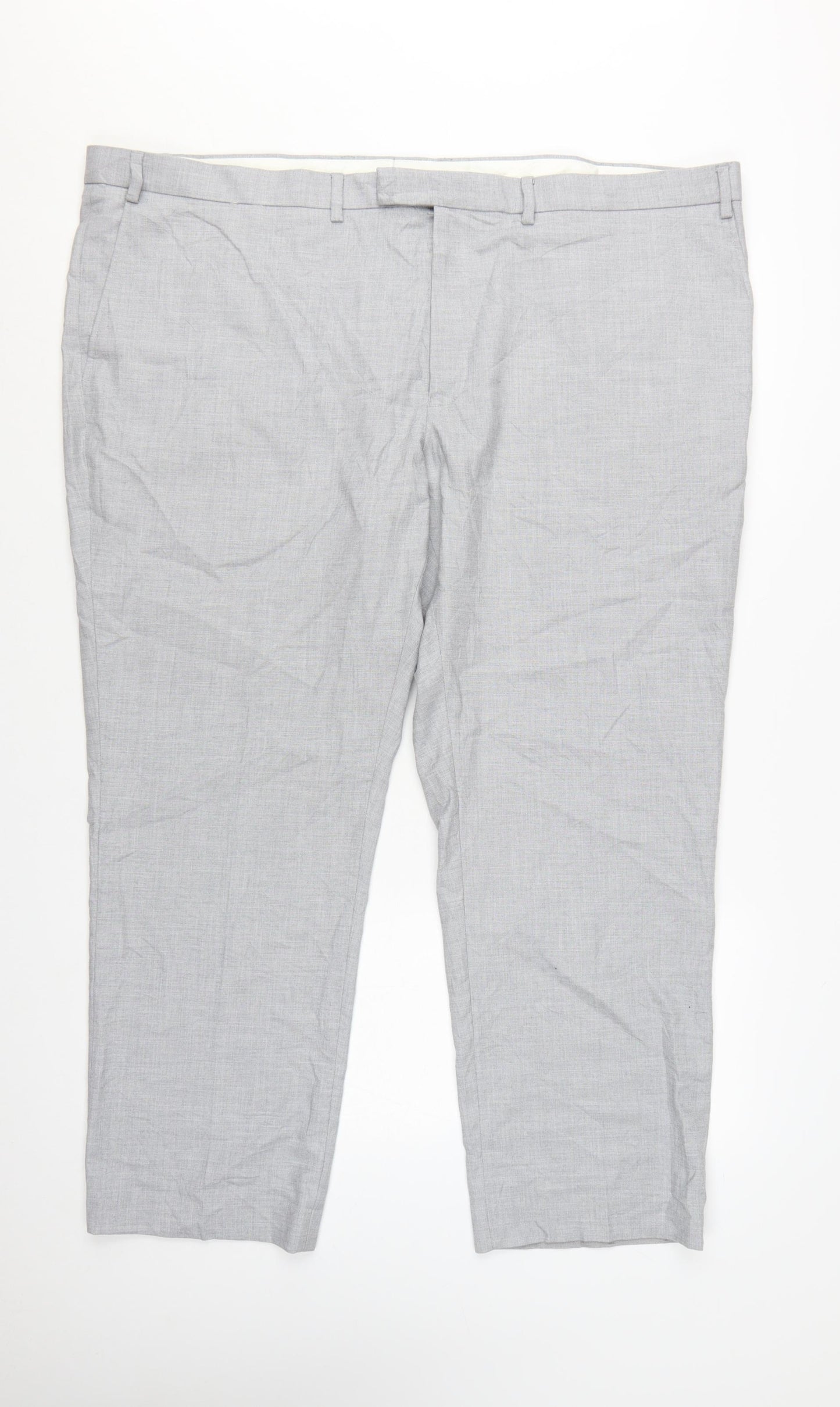 Marks and Spencer Men’s Grey Regular Fit Dress Pants 48 Short