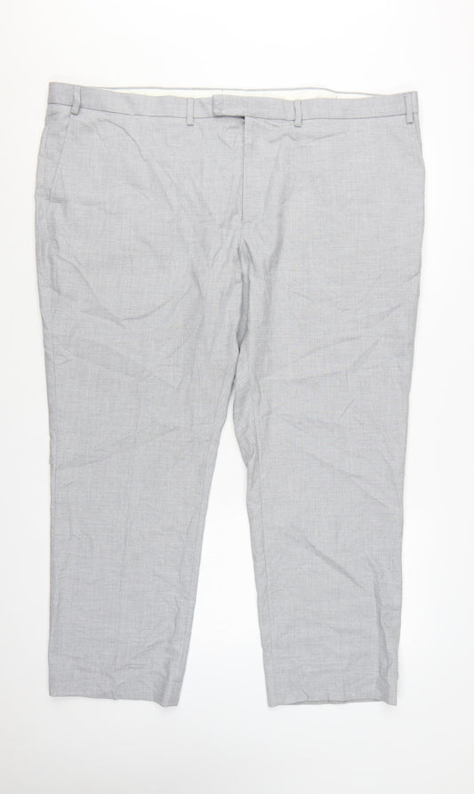 Marks and Spencer Men’s Grey Regular Fit Dress Pants 48 Short