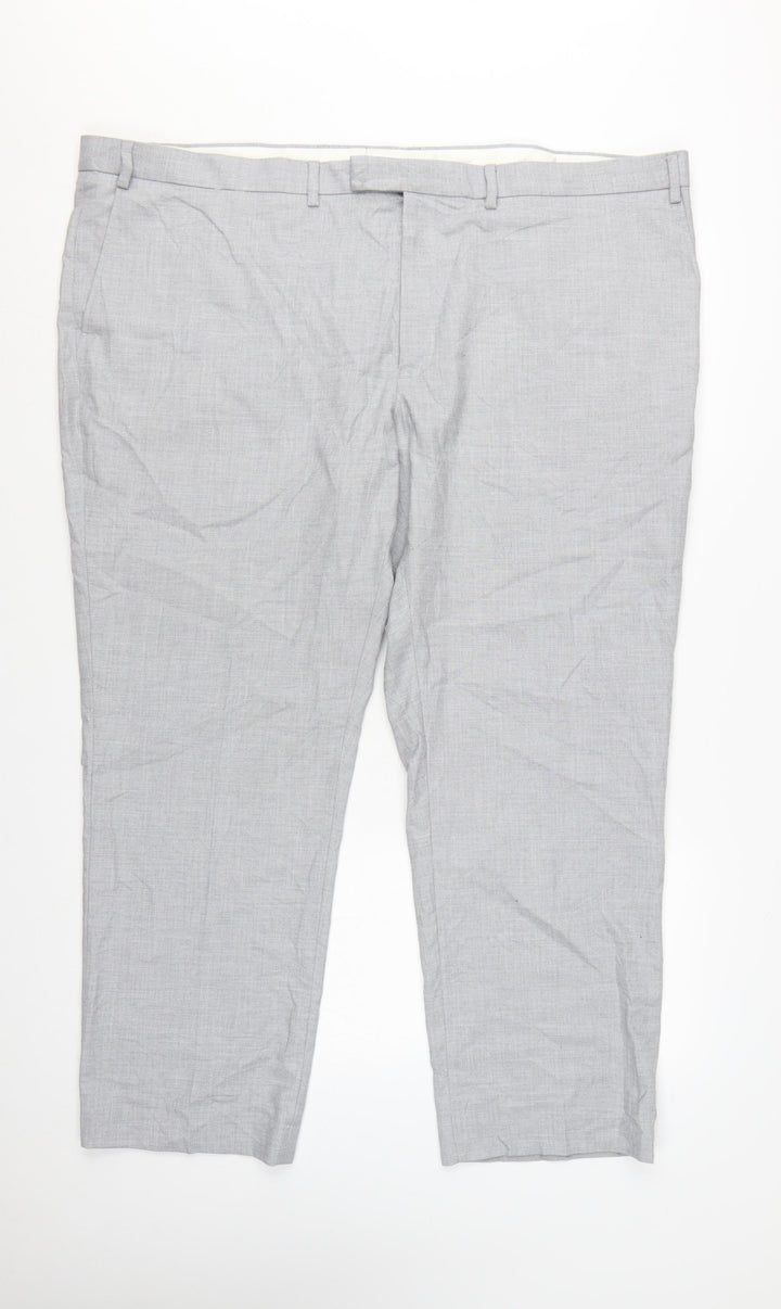 Marks and Spencer Men’s Grey Regular Fit Dress Pants 48 Short