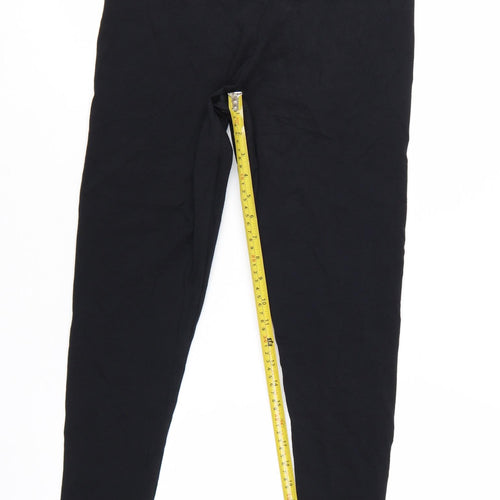 Marks and Spencer Women's Black Cotton Stretch Ankle Leggings Size 12
