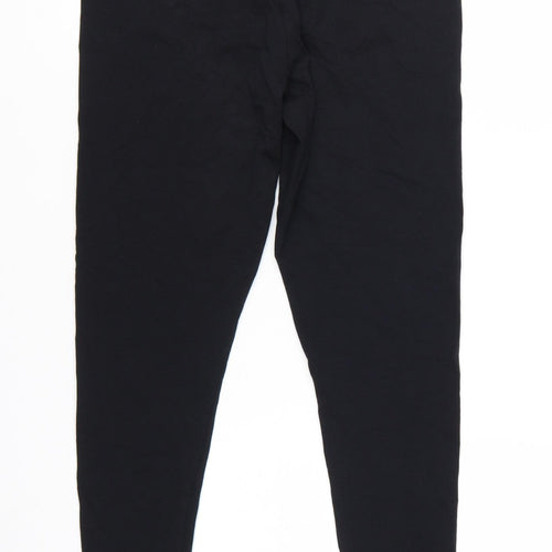 Marks and Spencer Women's Black Cotton Stretch Ankle Leggings Size 12