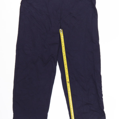 Marks and Spencer Womens Blue Size 12 Capri Cropped Trousers