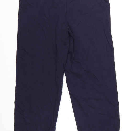 Marks and Spencer Womens Blue Size 12 Capri Cropped Trousers
