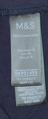 Marks and Spencer Womens Blue Size 12 Capri Cropped Trousers