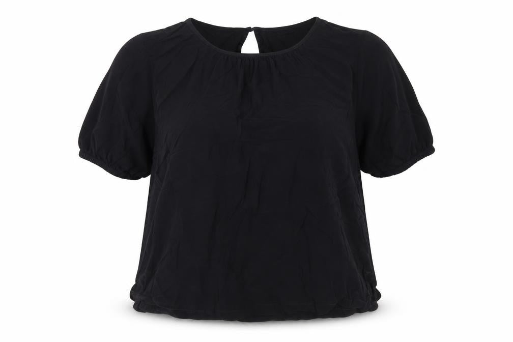 Marks and Spencer Women’s Black Chiffon Short Sleeve Blouse Size 18