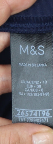 Marks and Spencer Women's Blue Size 10 Ankle Leggings