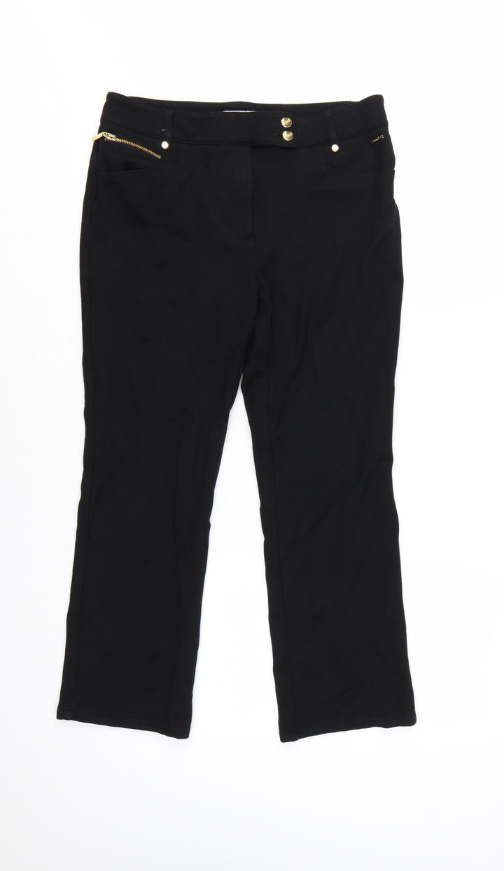 Marks and Spencer Per Una Women's Black Size 10 Stretch Trousers