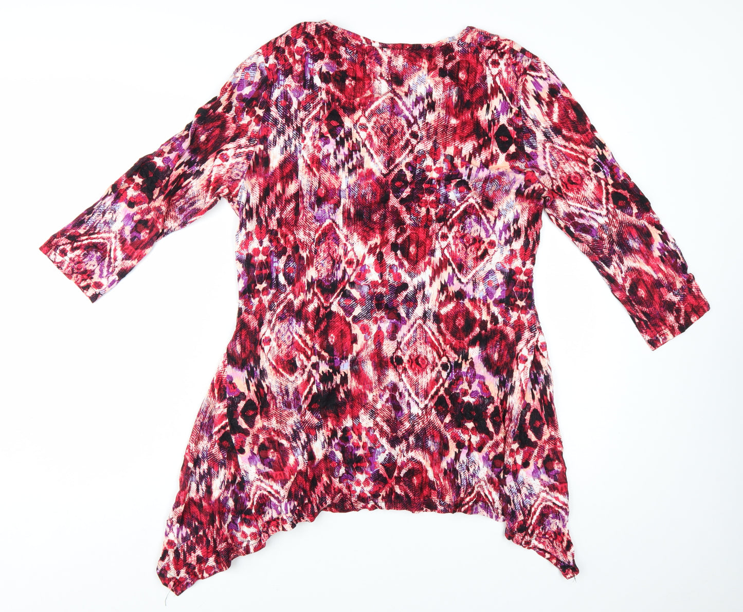 Klass Women's Multicoloured Tunic Blouse L 3/4 Sleeve Viscose Top