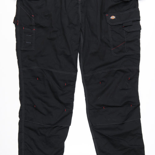 Dickies Men's Black Cargo Work Trousers Size 58T Big & Tall