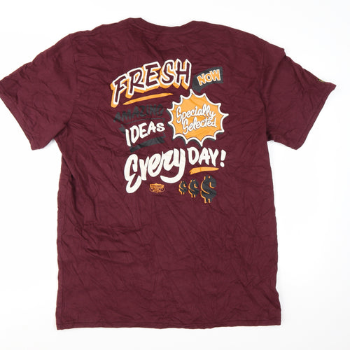 Superdry Men's Red 2XL Graphic Fresh Slogan T-Shirt