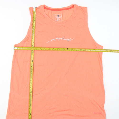 Regatta Women's Orange Cotton Sleeveless Tank Top Size 16