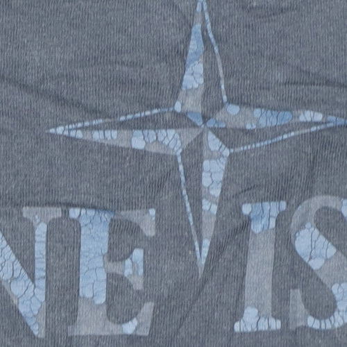Stone Island Men's Blue Cotton Logo T-Shirt Size L Classic Designer