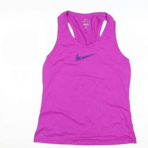 Nike Womens Pink Dri-FIT Tank Top L Racerback Lightweight Activewear