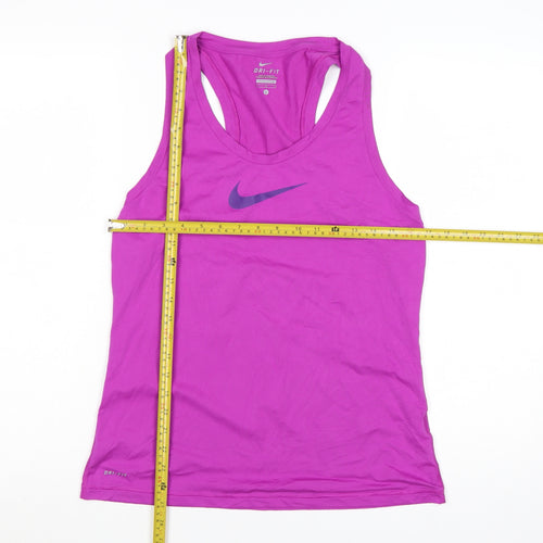 Nike Womens Pink Dri-FIT Tank Top L Racerback Lightweight Activewear