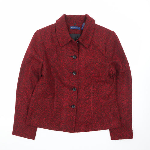 Karen Scott Women's Red Lined Button Jacket Size 12